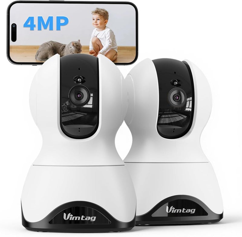 Vimtag 2.5K Indoor Cameras for Home Security, 360° Pan/Tilt Pet Camera with Phone App for Dog/Cat, 5G/2.4GHz WiFi Security Camera Indoor for Nanny/Baby/Room, Night Vision, 2-Way Audio, Cloud & SD Card - Image 1